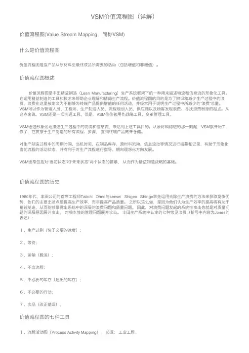 VSM价值流程图（详解）