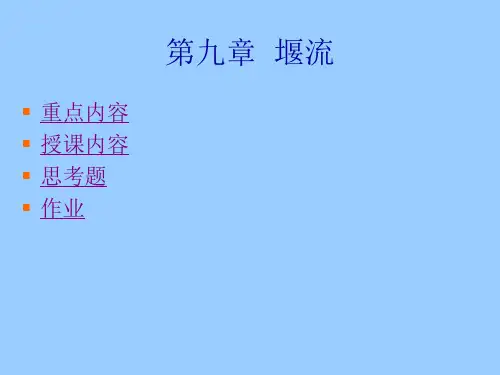 流体力学第九章资料