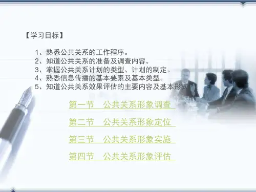 第六章公共关系四大工作模块