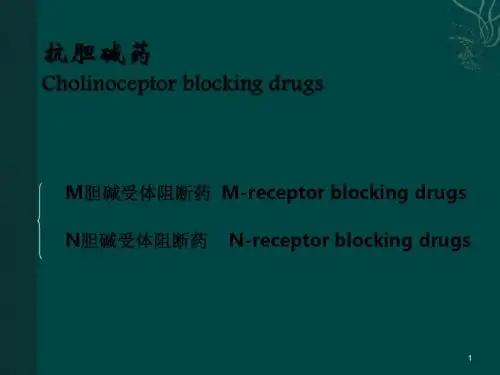 抗胆碱药PPT课件