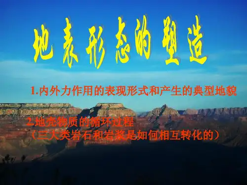 人教版高中地理必修一第四章第1节《营造地表形态的力量》优质课件(共40张)(共40张)
