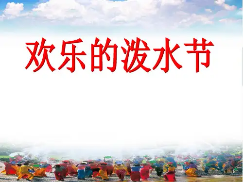 《欢乐的泼水节》PPT课件四