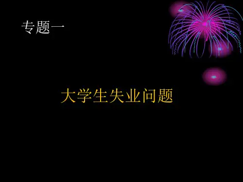 专题一_大学生失业问题