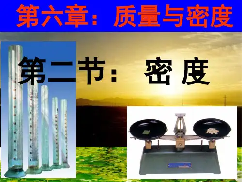 人教版物理八年级上册(新)6.2 密度 课件(共37张PPT)