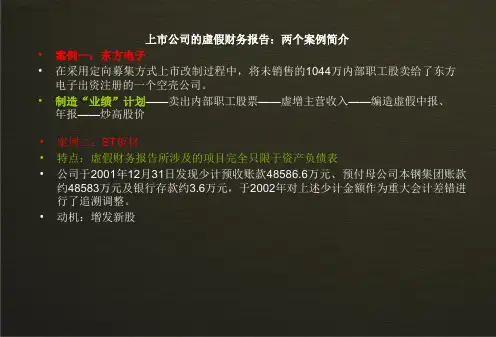 财务报表分析及财务状况诊断