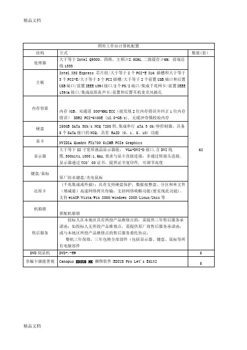 (整理)图形工作站计算机配置.