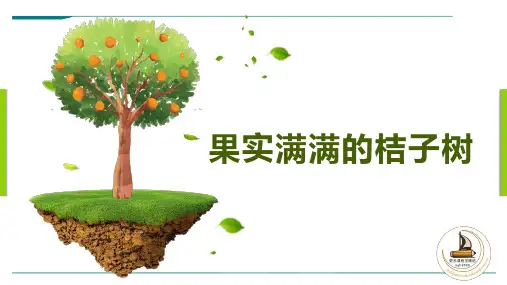 2024年3-6岁《果实满满的桔子树》-美术课件