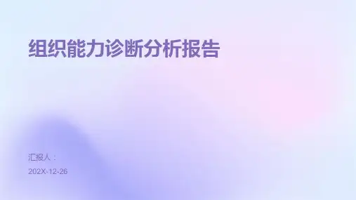 组织能力诊断分析报告