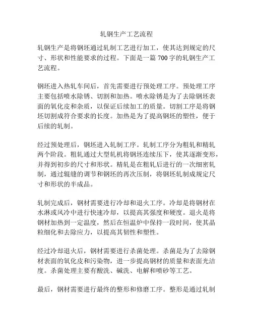 轧钢生产工艺流程