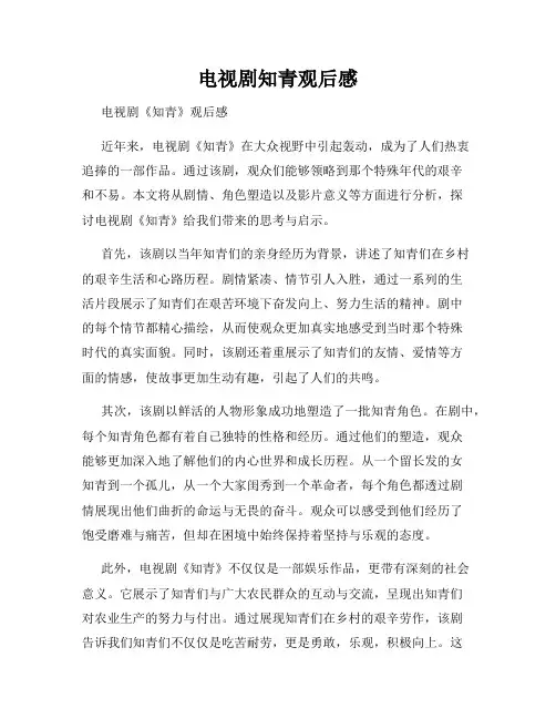 电视剧知青观后感
