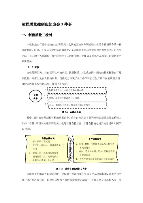 班组质量管理：制程质量控制应知应会3件事
