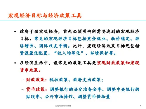 宏观经济政策课件