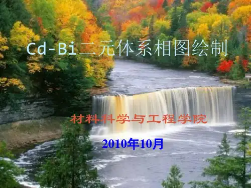 Cd-Bi二元体系相图绘制