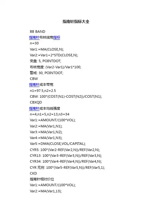 指南针指标大全