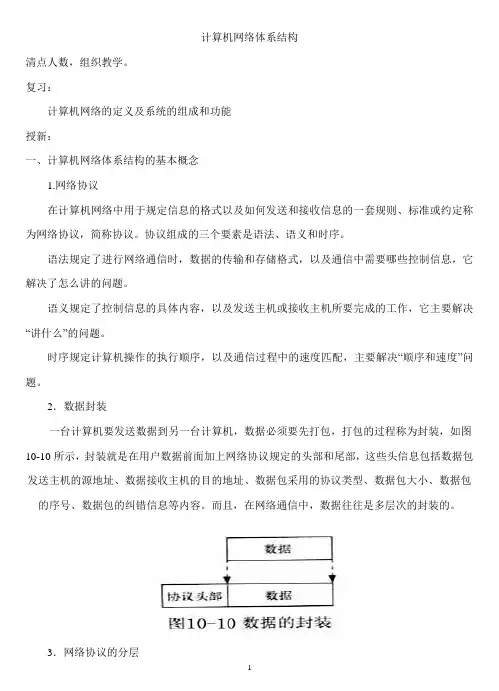 计算机网络体系结构