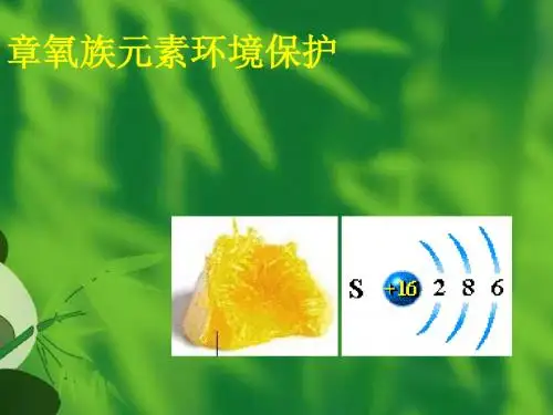 化学课件《氧族元素,环境保护》优秀ppt 人教版