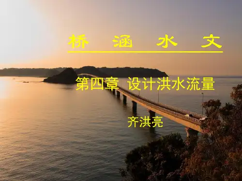 桥涵水文 第四章 设计洪水流量
