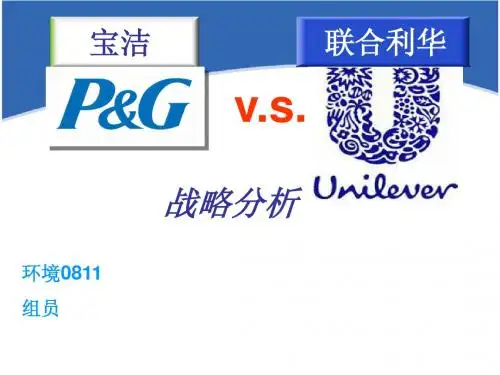 宝洁  联合利华 战略区别 演示文稿