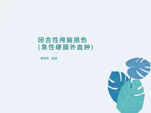 闭合性颅脑损伤