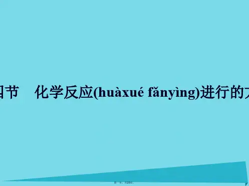 高中化学2.4化学反应进行的方向课件新人教版选修4
