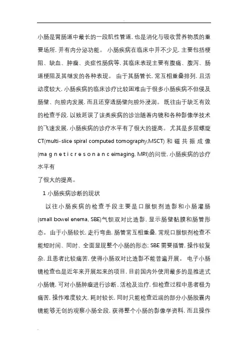 小肠疾病影像学诊断新进展