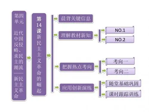 第14课 新民主主义革命的崛起 课件(人教版必修一)