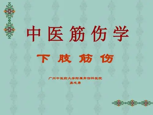 中医筋伤学—小腿筋伤