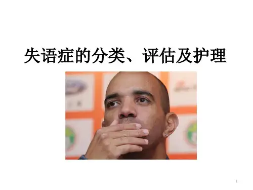 失语症的分类、评估与及护理