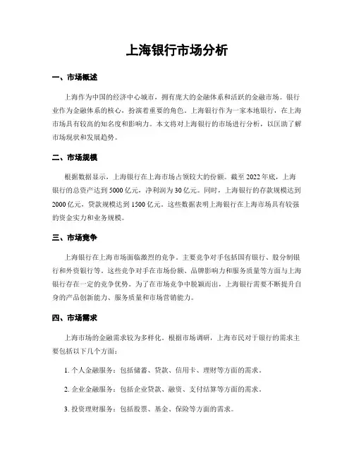 上海银行市场分析