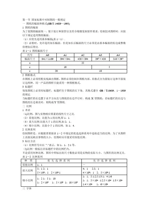 机械制图标准