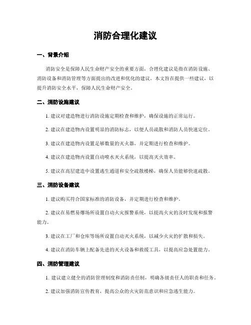 消防合理化建议