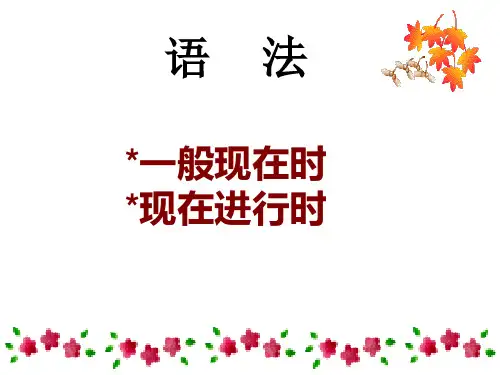 一般现在时(1)
