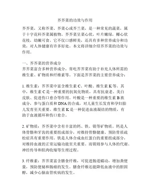 芥芥菜的功效与作用