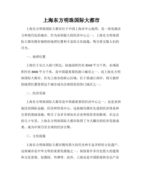 上海东方明珠国际大都市