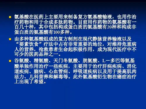 第10篇氨基酸类药物ppt课件