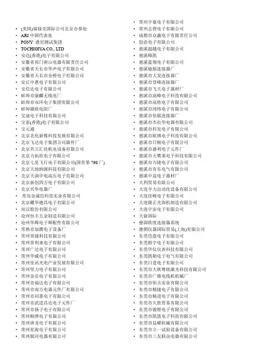 企业名称