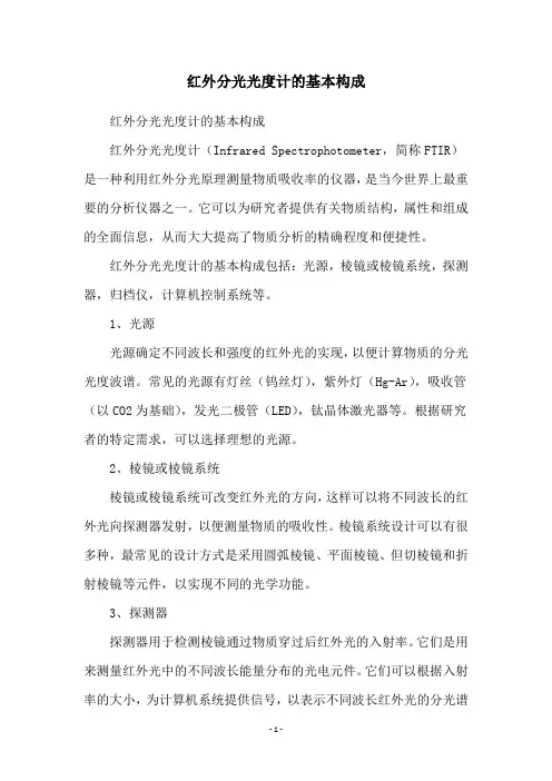 红外分光光度计的基本构成