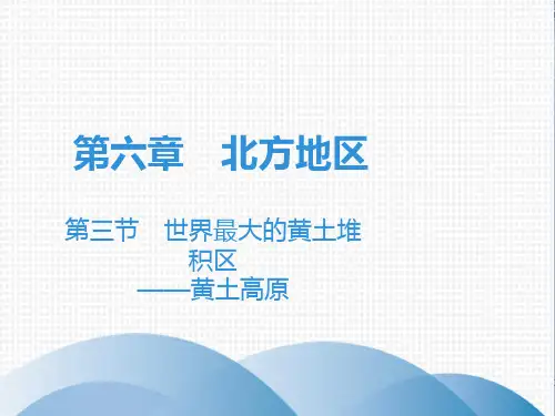 2020版人教版八年级地理下册课件：第6章 第3节 世界最大的黄土堆积区——黄土高原(共39张PPT)
