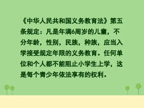二年级法治班会PPT.