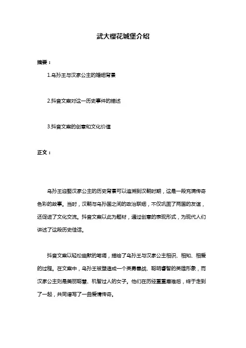 武大樱花城堡介绍