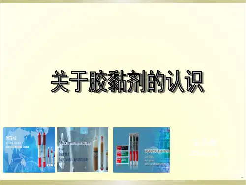 关于胶黏剂的学习ppt课件