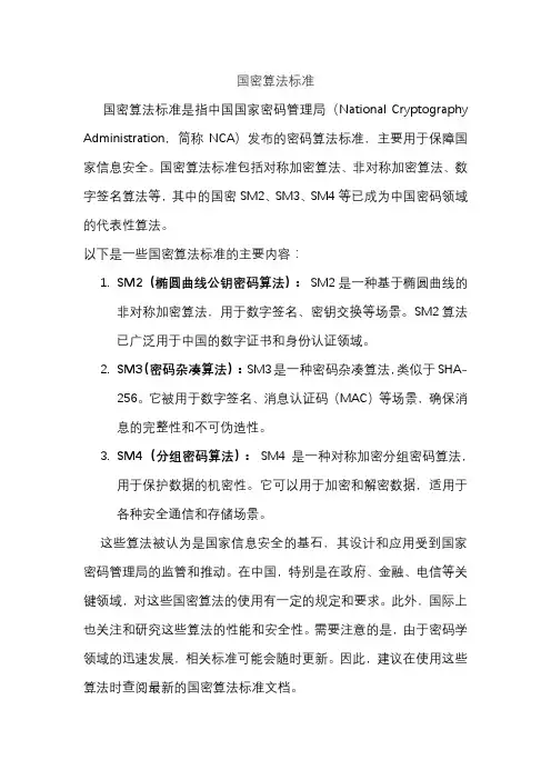国密算法标准
