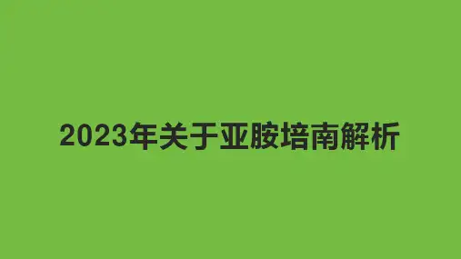 2023年关于亚胺培南解析