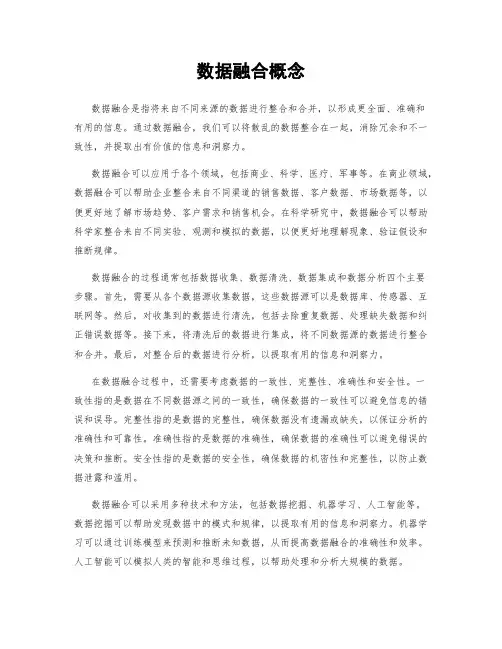 数据融合概念