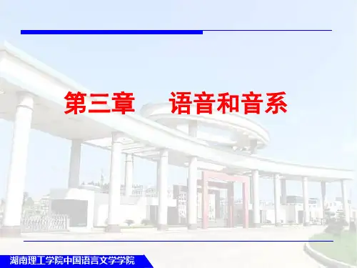 4 语音和音系