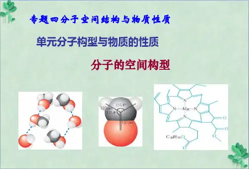 分子的空间构型(课件PPT)