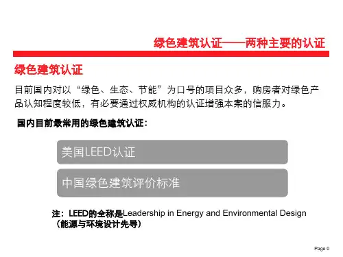 绿色建筑认证PPT课件