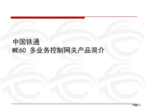 ME60多业务控制网关产品简介