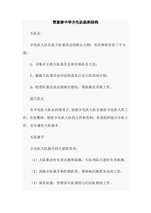 少先队组织结构
