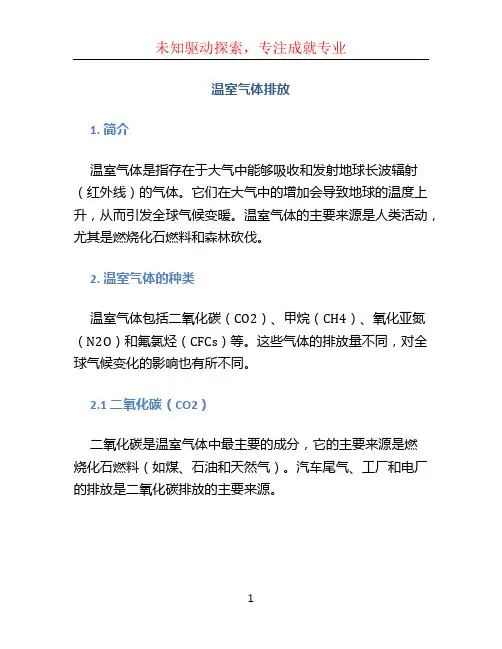 温室气体排放